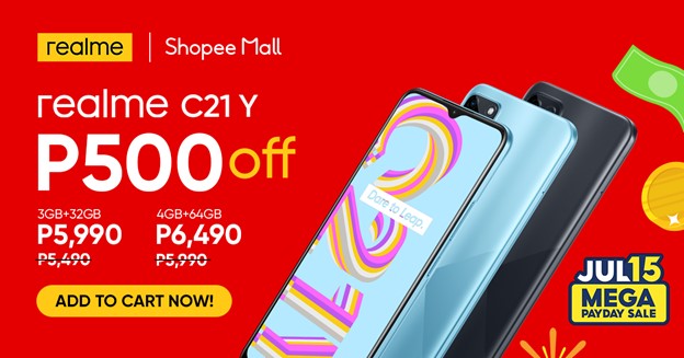 realme C21Y Launches in PH via Shopee and Lazada