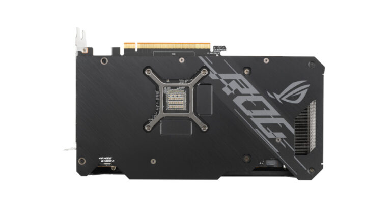 ASUS ROG Strix Radeon RX 6600 XT backplate