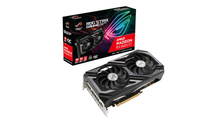 ASUS ROG Strix Radeon RX 6600 XT with box