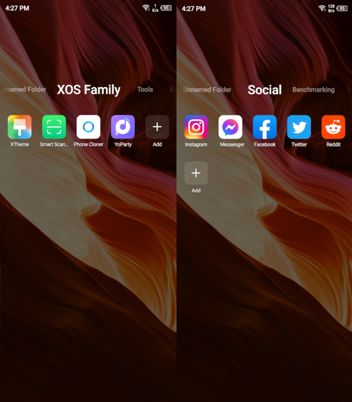 Infinix Note 10 Pro XOS Folders