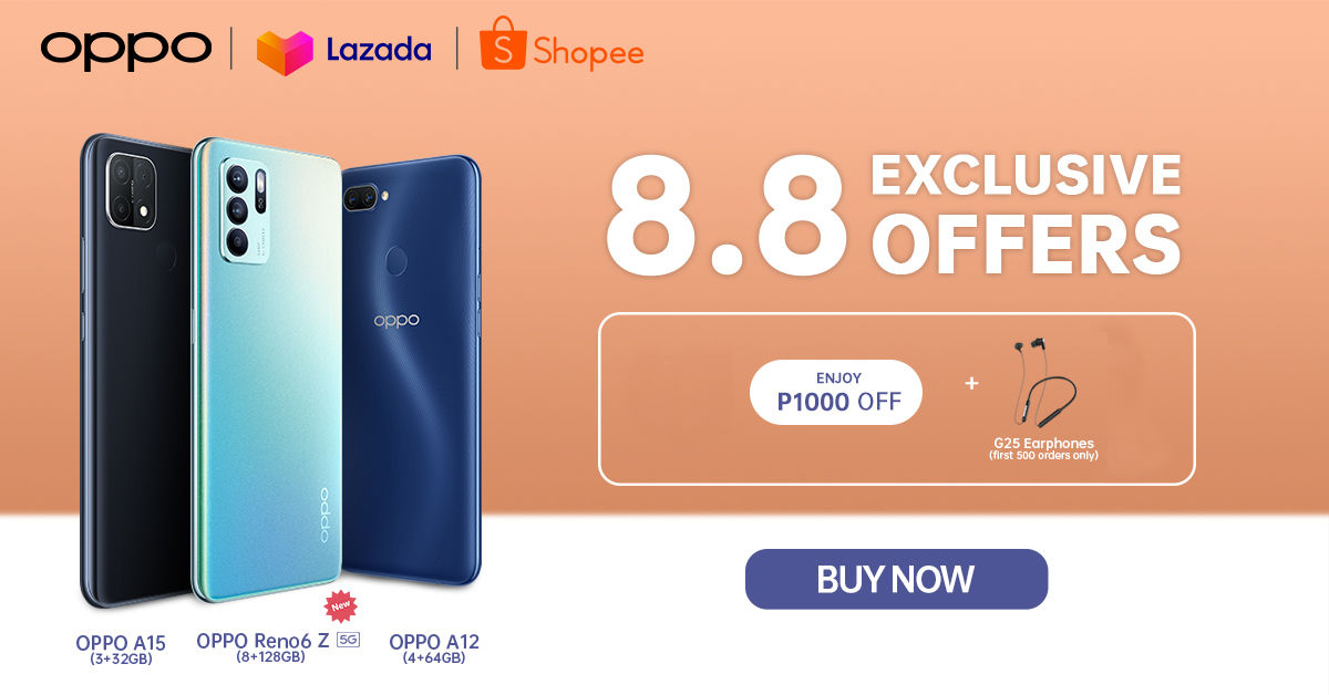 OPPO Kicks Off Its Super Sale Events on Lazada and Shopee This 8.8