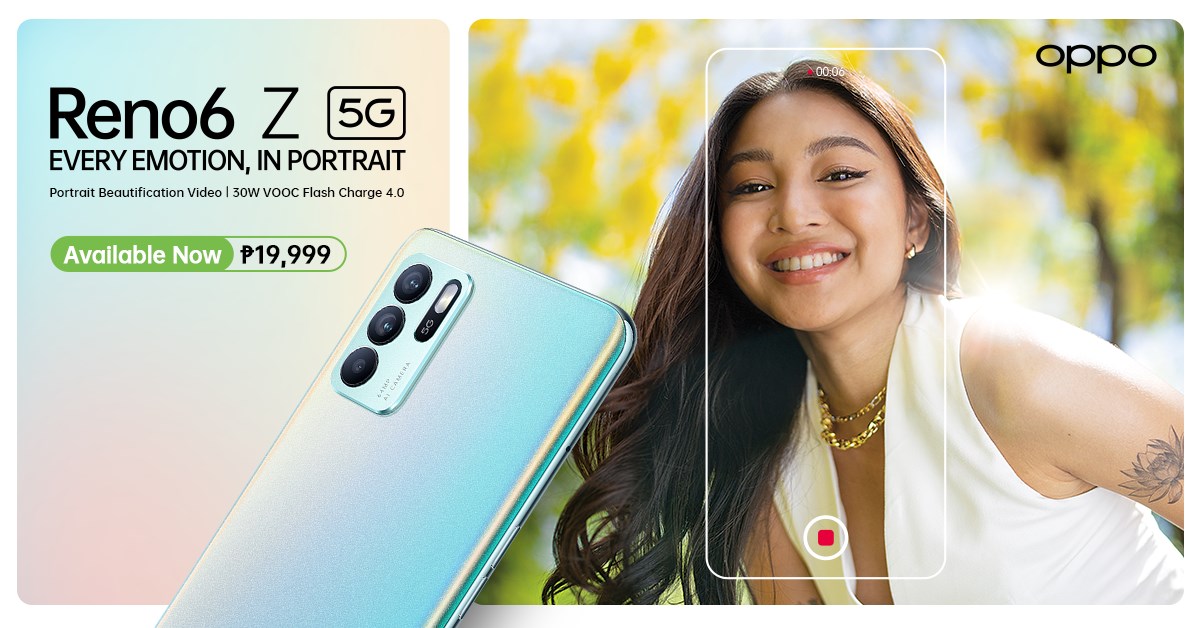OPPO Reno6 Z 5G Now Available in PH for PhP19,999