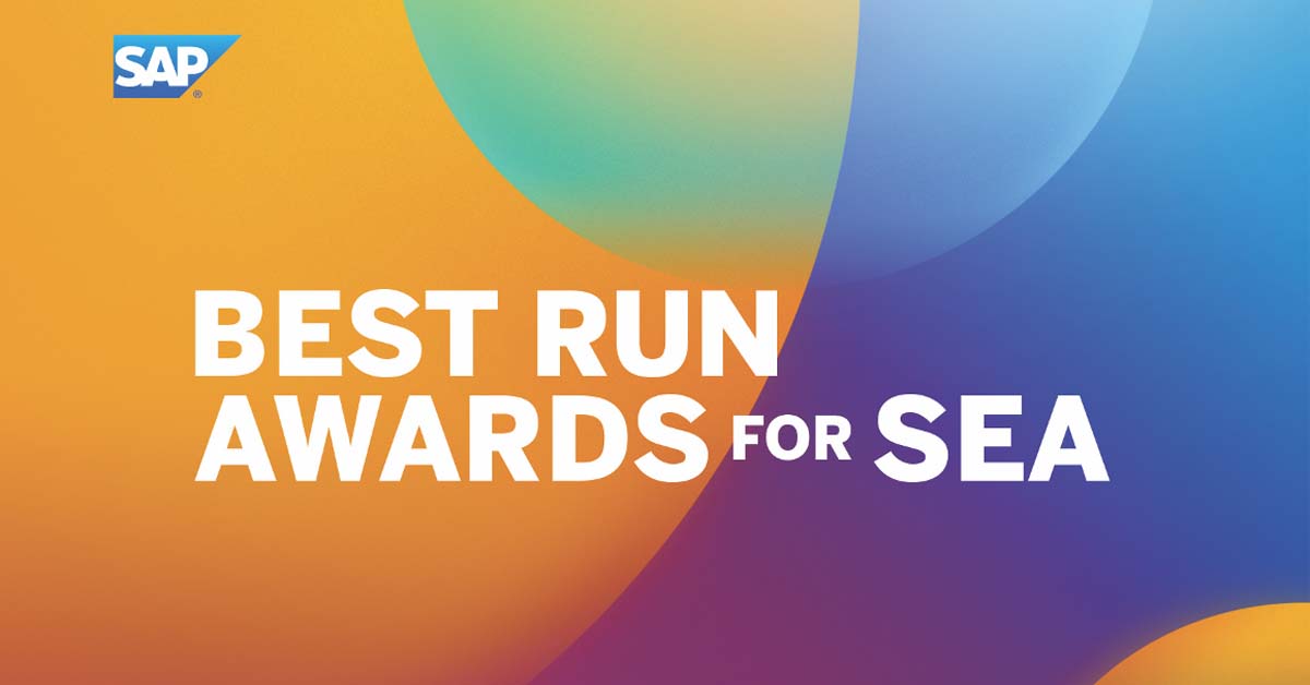 SAP SEA Announces Winners for Inaugural Best Run Awards 2021