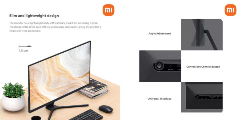 Xiaomi Mi Desktop Monitor 27-inch features 2
