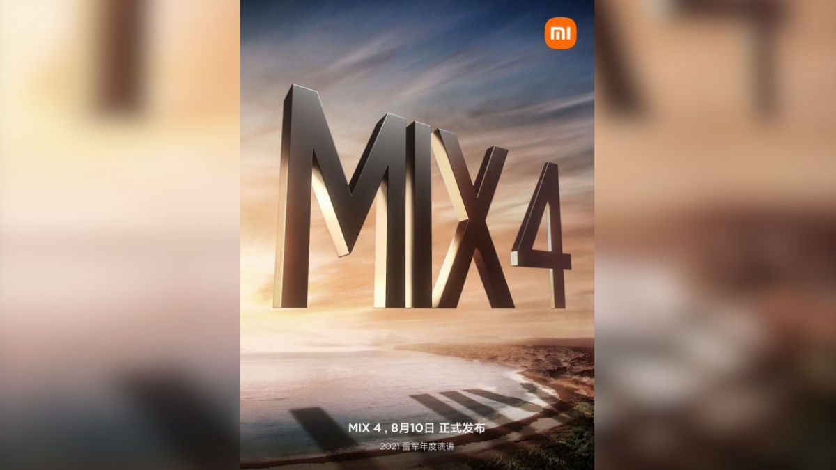 Xiaomi Set to Launch the Mi Mix 4 on August 10