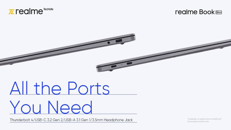 realme Book ports