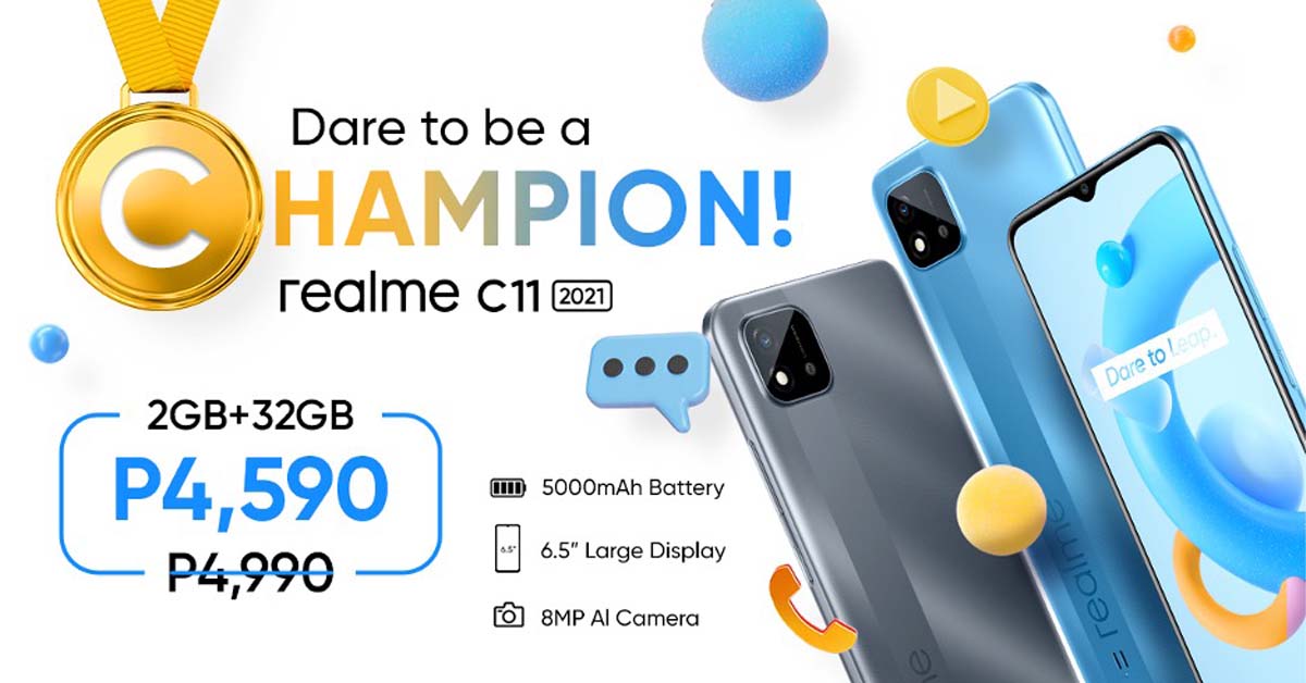 realme C11 2021 Now Available at PhP400 Off!