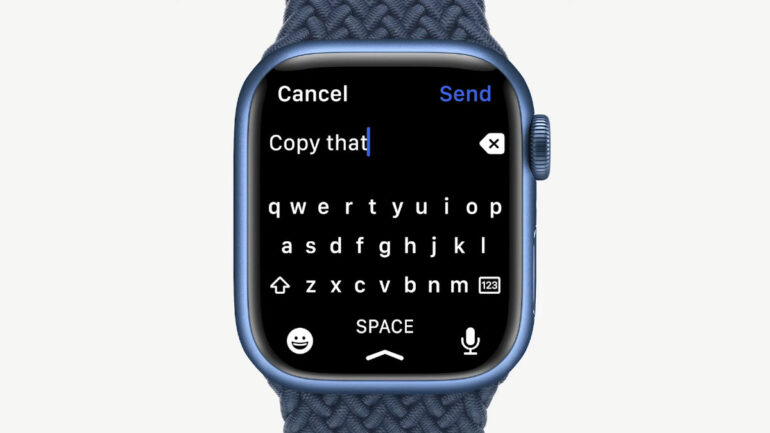 Apple Watch Series 7 keyboard