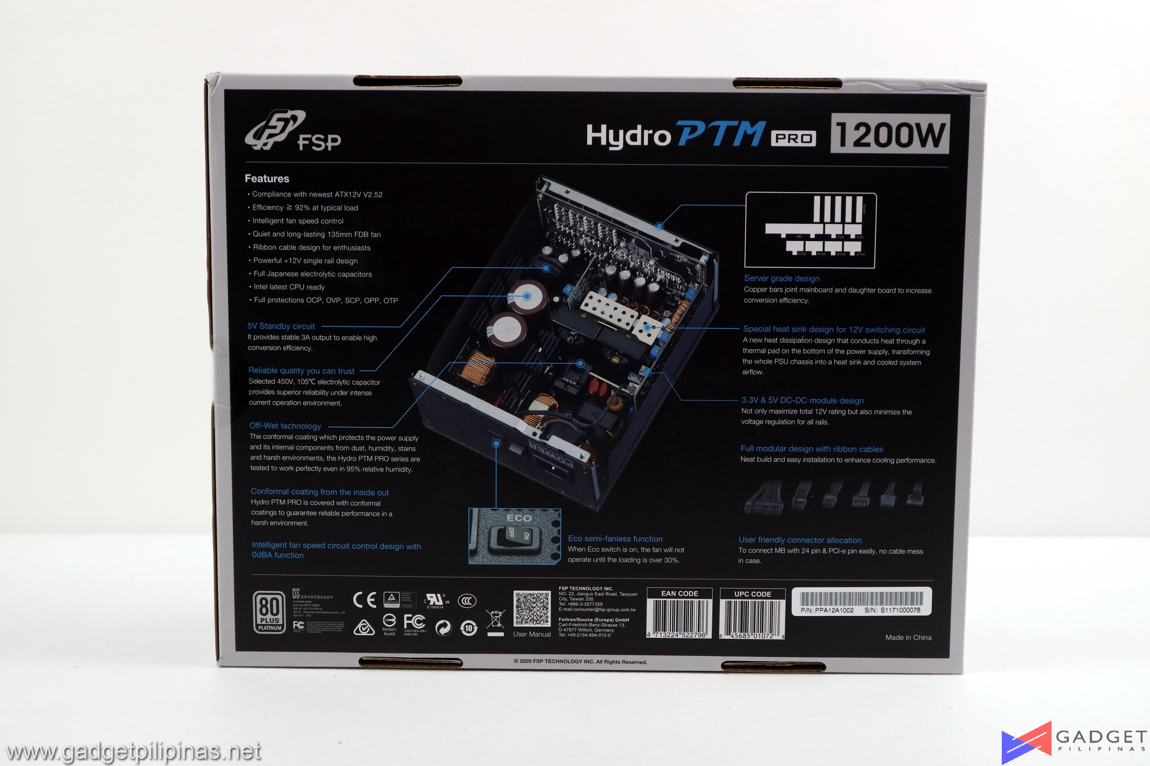 FSP Hydro PTM PRO 1200W 80+ Platinum Review 005