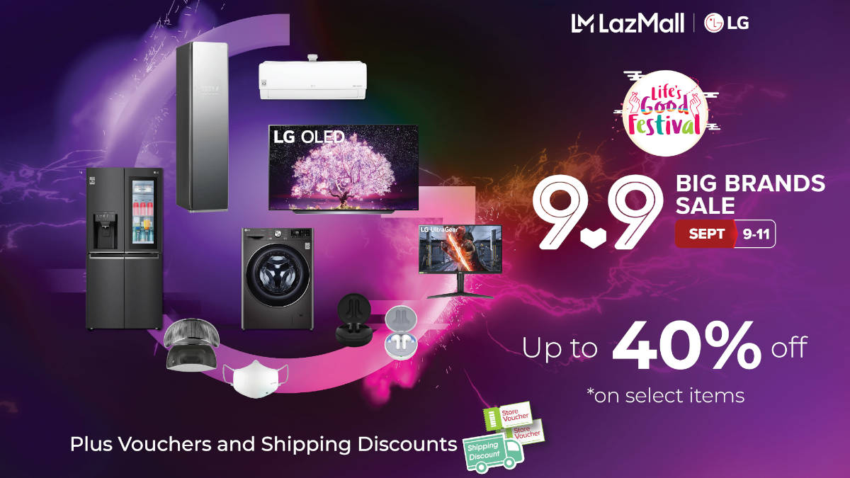 Enjoy Big Promos at LG Electronics Lazada 9.9 Sale