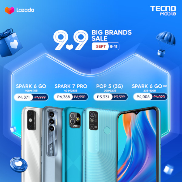 TECNO Mobile 9.9 Deals - Shopee