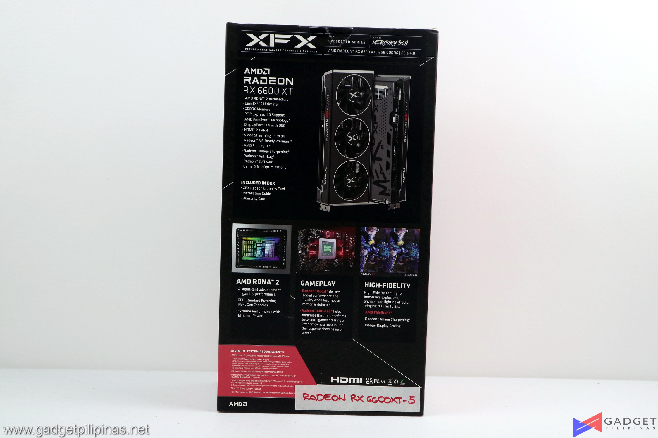 XFX Radeon RX 6600 XT MERC 308 Review 005