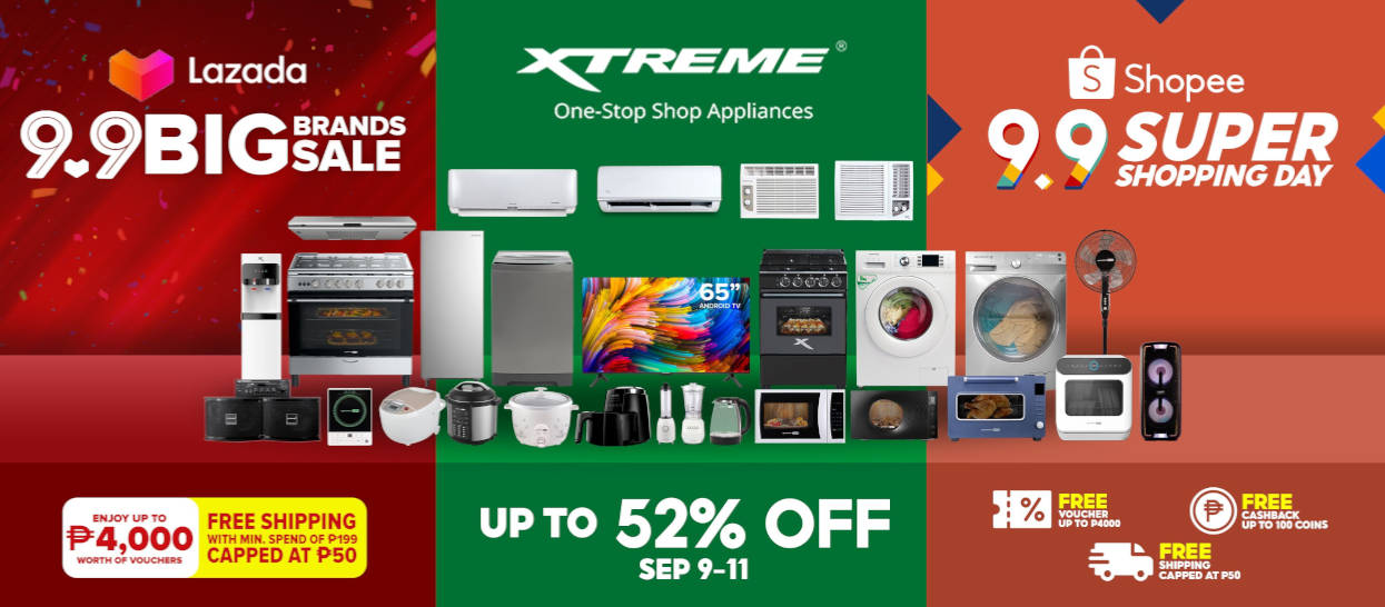 Get Discounts of up to 52% Off on XTREME Appliances This 9.9!