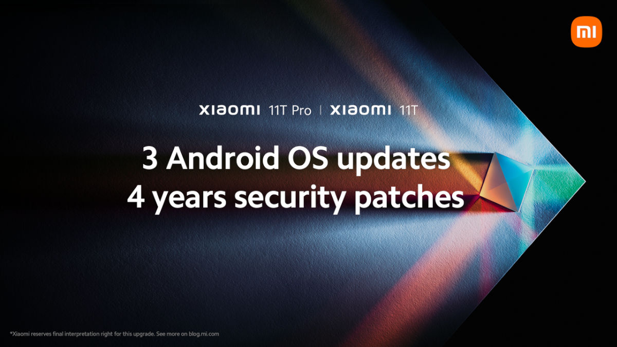 Xiaomi 11T Series will Receive 3 Android Upgrades and 4 Years of Security Patches