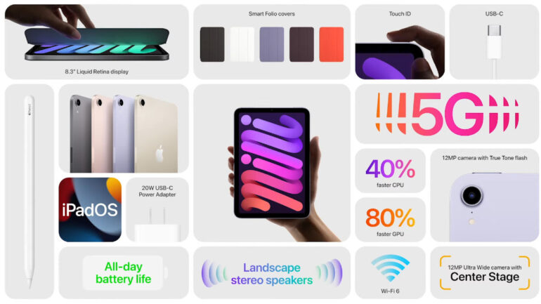 iPad mini 2021 highlights