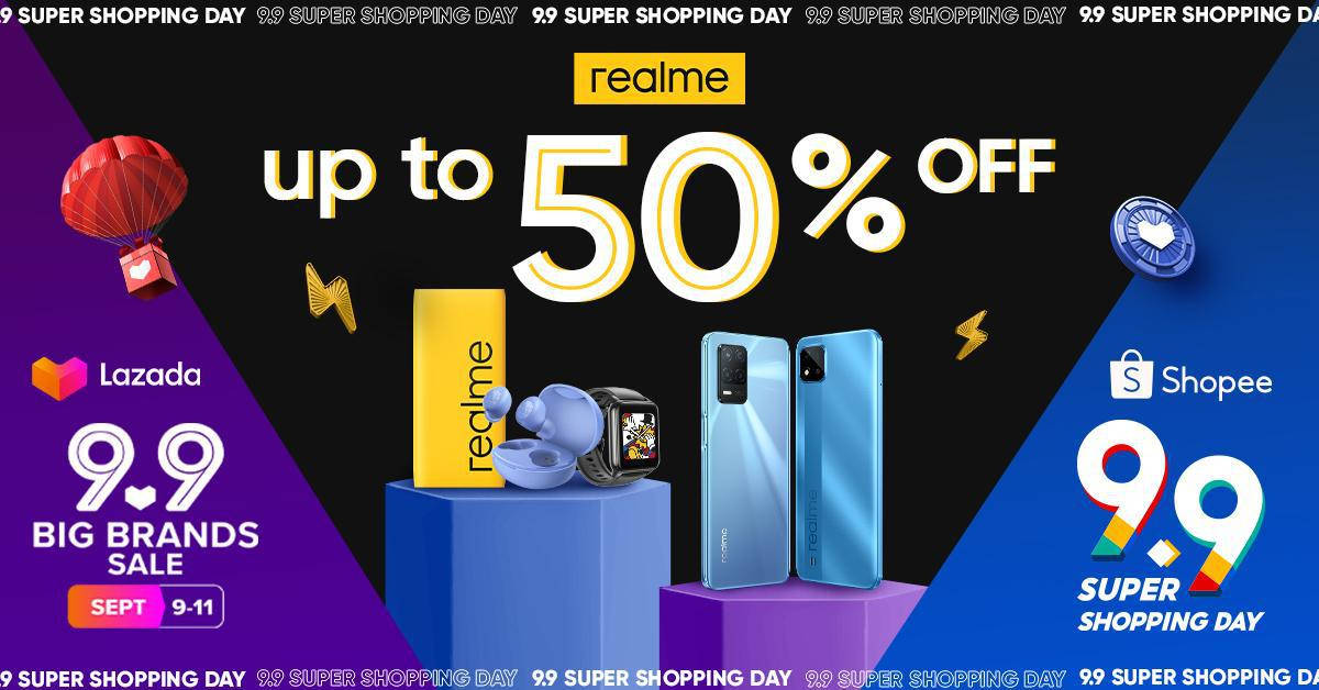 realme Kicks Off the Ber months with Discounts up to 50% Off at Lazada and Shopee 9.9 Sale