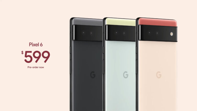 Google Pixel 6 colors and price