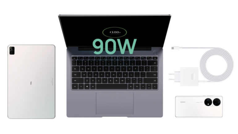 Huawei MateBook 14s 90W charging