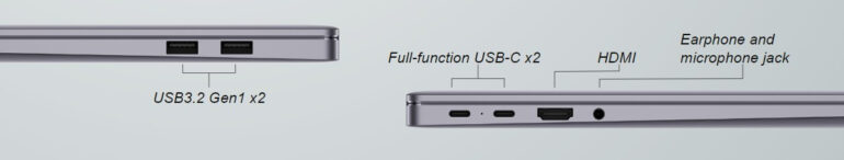 Huawei MateBook 16 ports