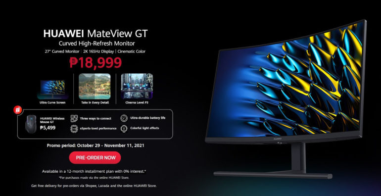 Huawei MateView GT 27-inch pre-order