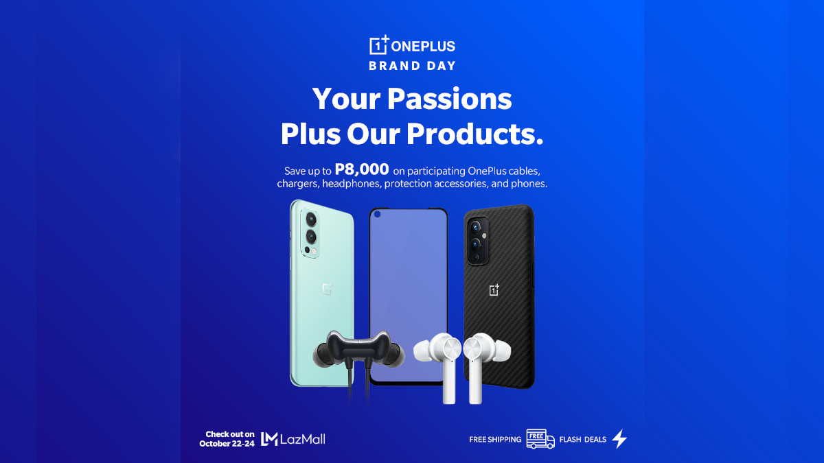 Save Up to PHP 8,000 Off on OnePlus Products on OnePlus Brand Day on Lazada!