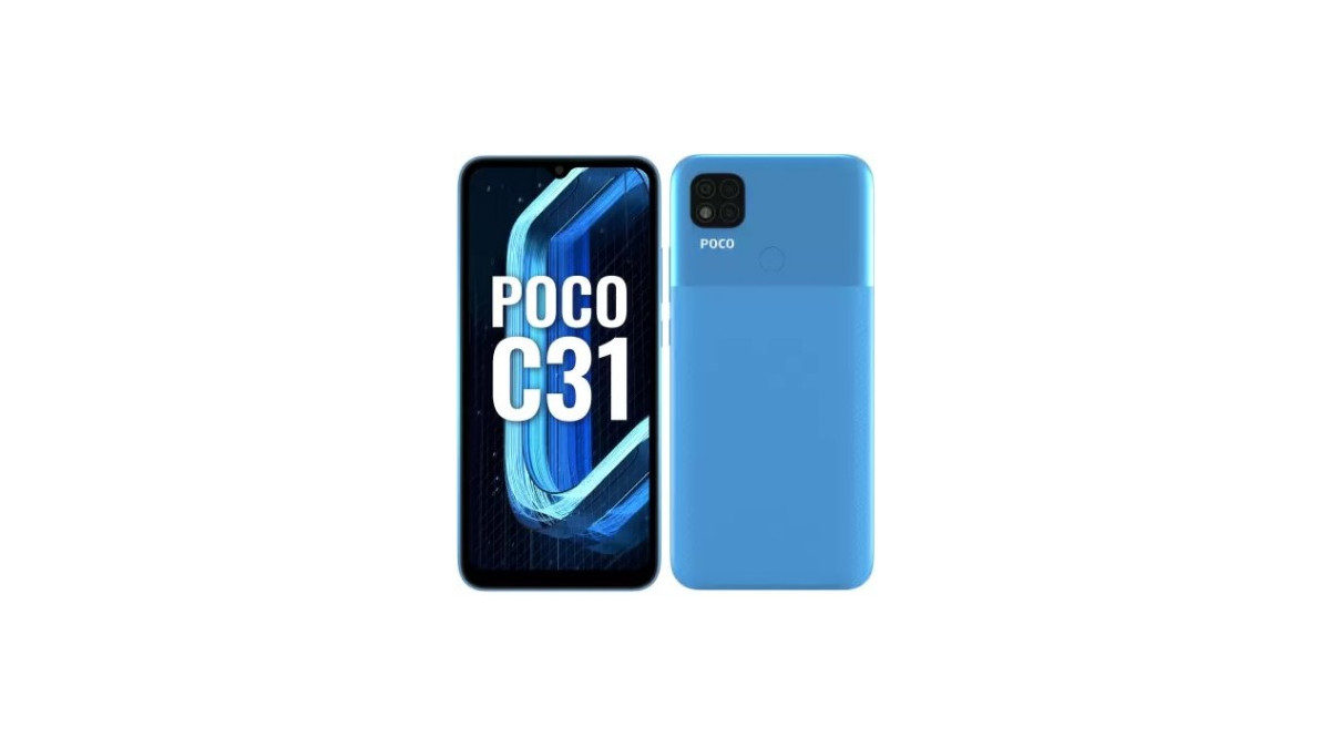 POCO C31 Launched with Helio G35 Chipset