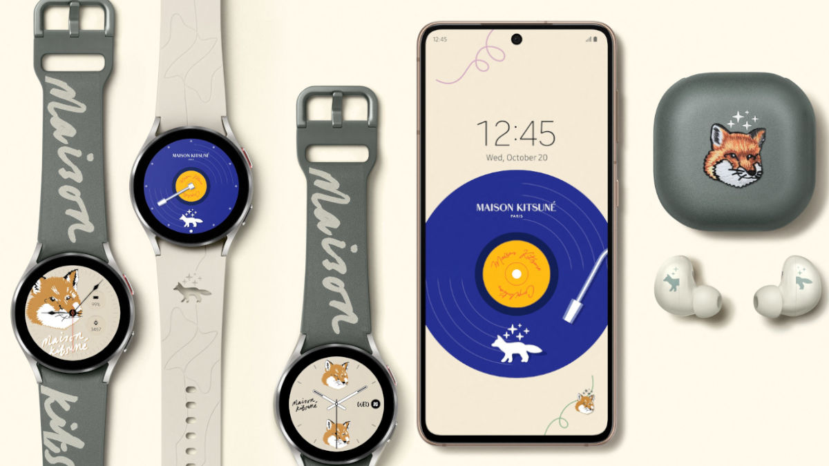 Samsung Debuts Galaxy Watch4 and Buds2 Maison Kitsuné Edition
