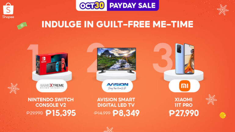 Shopee Oct 30 Payday sale - me-time