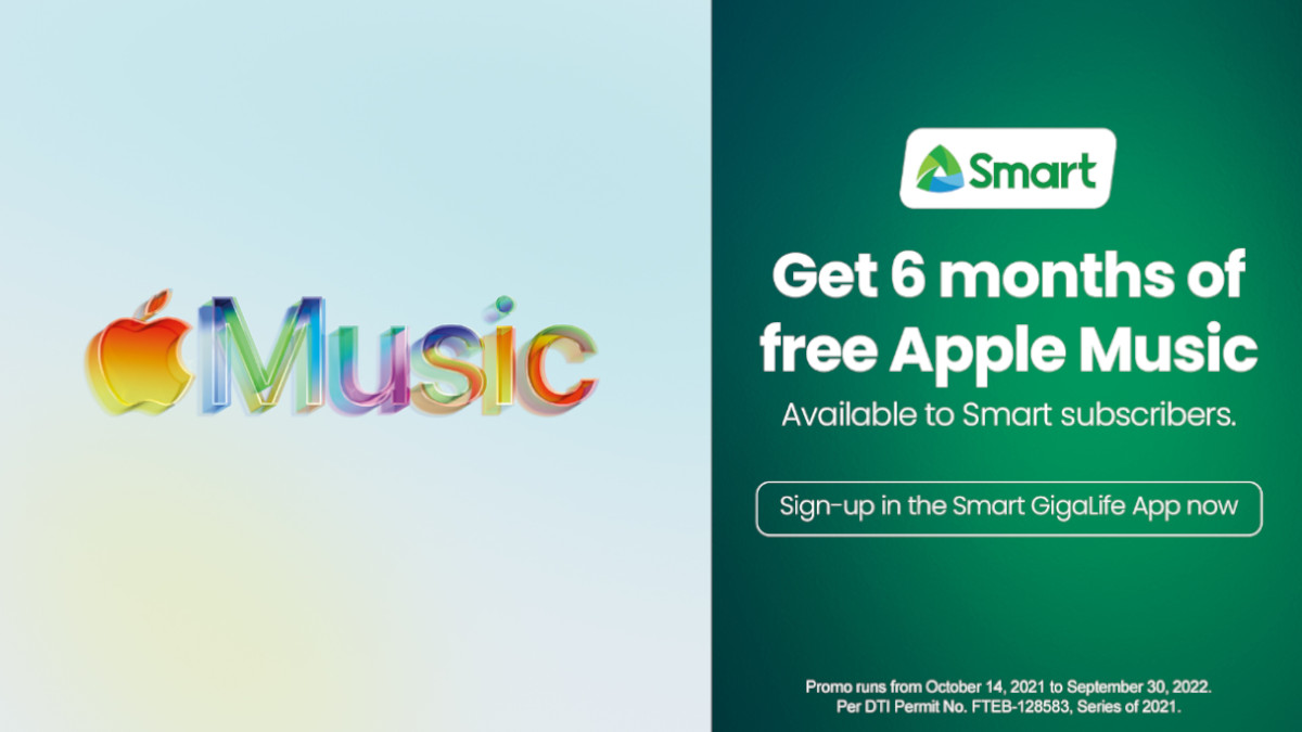 Smart Brings Apple Music with Exclusive 6-month Free Subscription