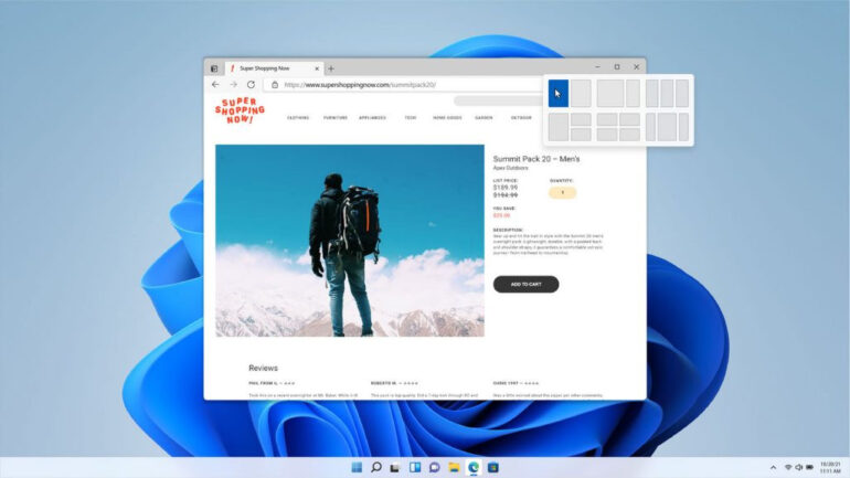 Windows 11 available now - Multitasking