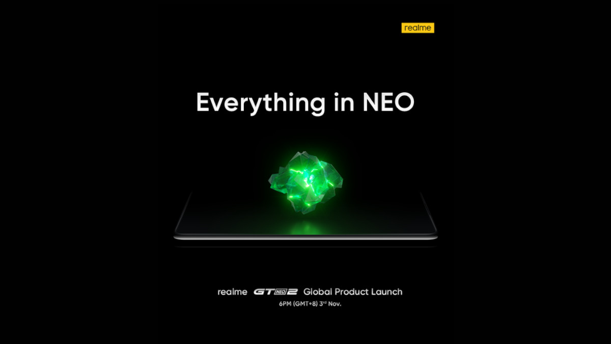 realme GT Neo2 Set for Global Launch on November 3