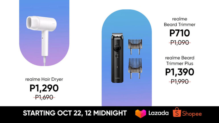 realme Hair Dryer - Beard Trimmer - Beard Trimmer Plus promo