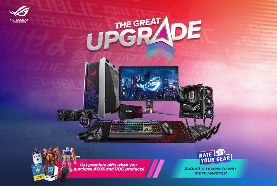 ASUS and ROG Announce The Great Upgrade Promo and Rate Your Gear Campaign