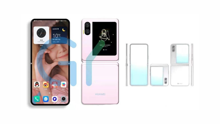 Huawei new hinge foldable phone renders 1