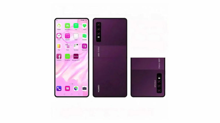 Huawei new hinge foldable phone renders 2