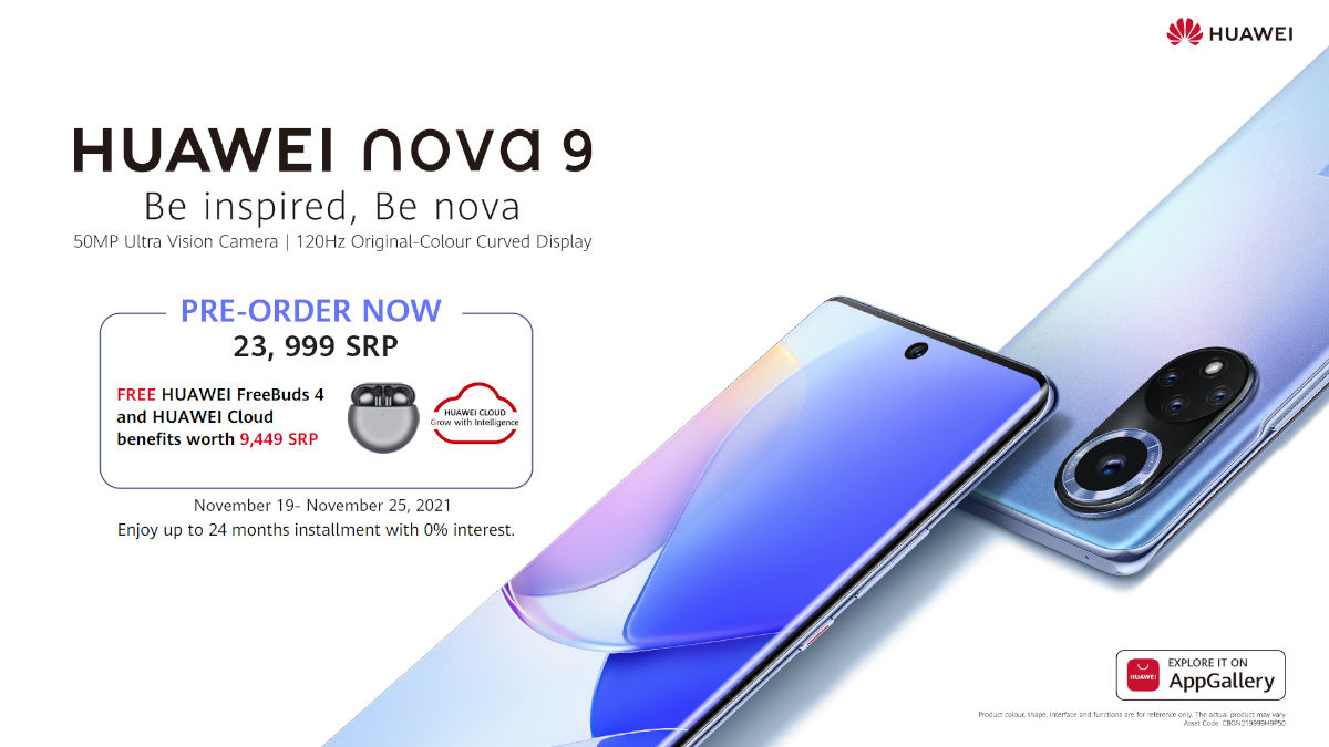 Huawei nova 9 is Now Available for Pre-order in PH until November 25