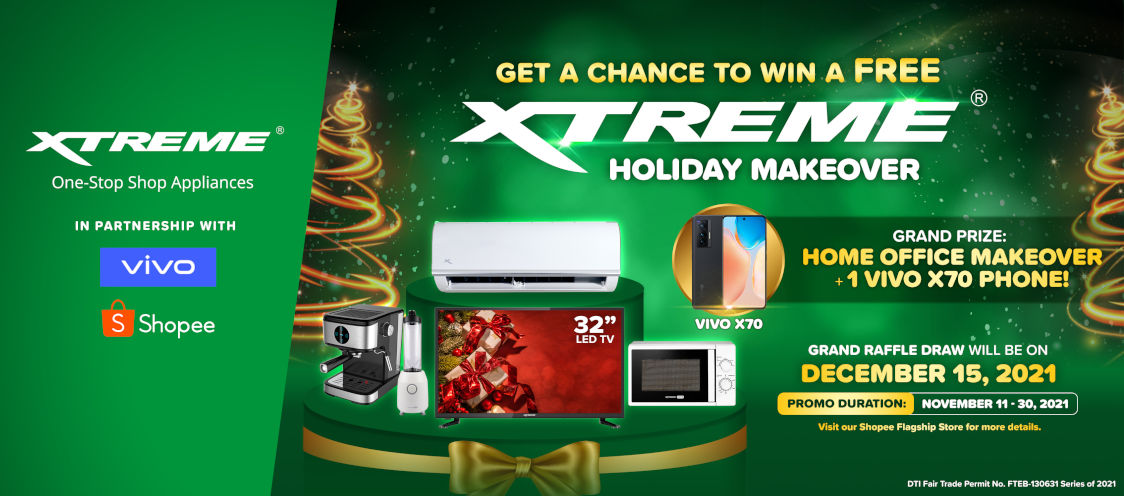 XTREME Appliances Kicks off XTREME Holiday Makeover in Partnership with vivo and Shopee