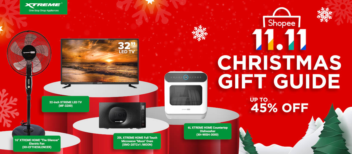 XTREME Appliances Shares Its Christmas Gift Guide for the Shopee 11.11 Big Christmas Sale
