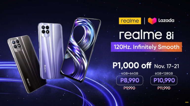 realme has just erealme 8i PH launch promo pricexpanded the realme 8 series in the Philippines with the launch of the realme 8i. The new realme 8 series member features a MediaTek Helio G96 chipset and a 50MP triple rear camera.