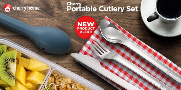 Cherry Portable Cutlery Set