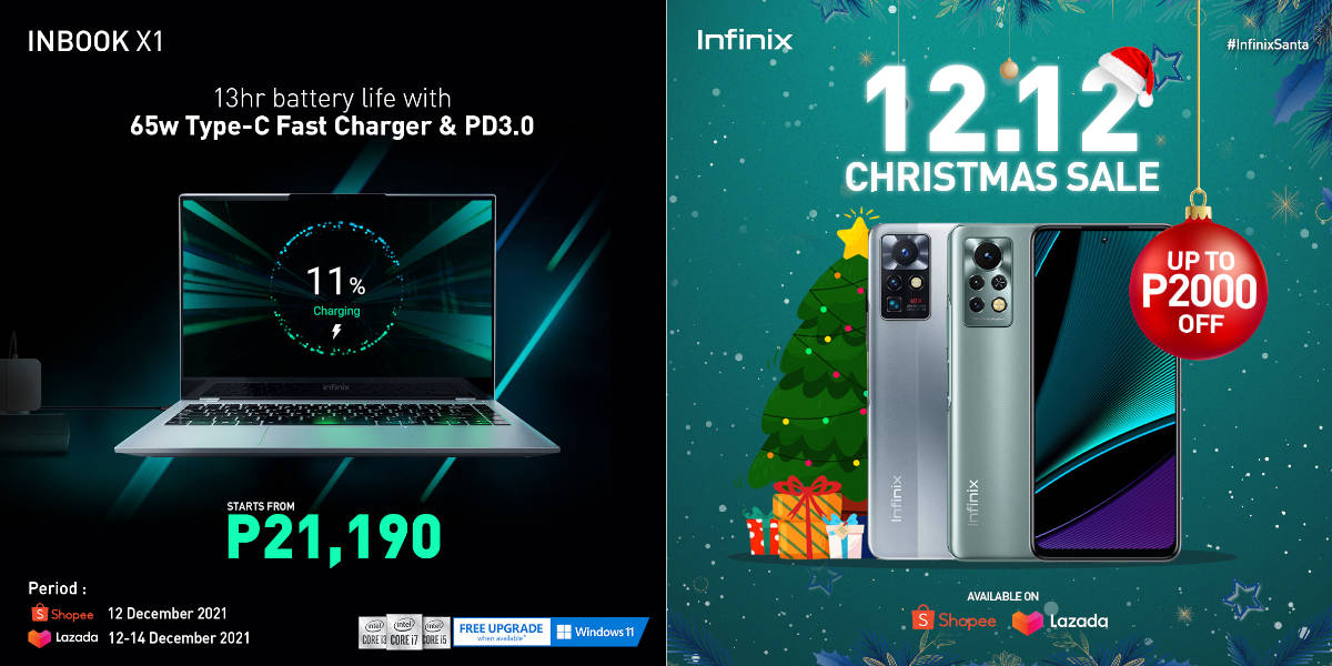 Get Big Discounts This Christmas with Infinix in the 12.12 Sales on Shopee and Lazada