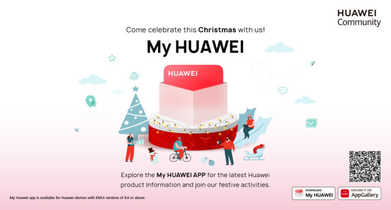 My Huawei app Christmas Banner