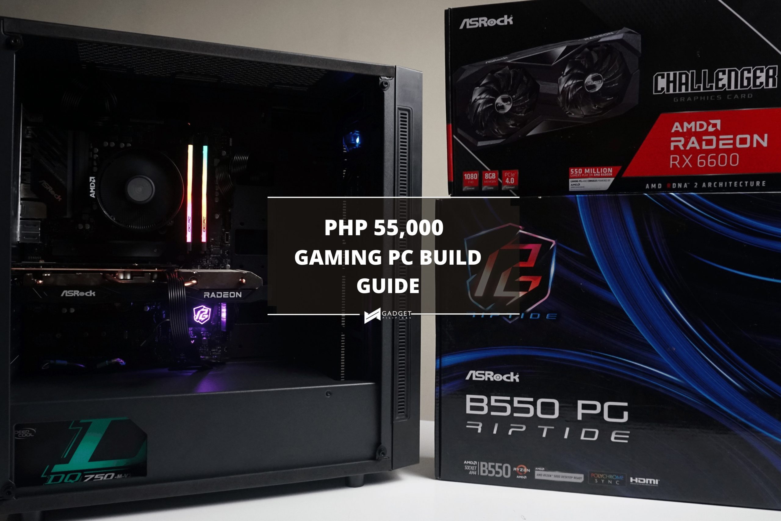 Php 55K Gaming PC Build Guide(Ryzen 5 3600 + RX 6600) With Benchmarks