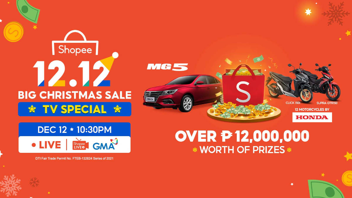 Shopee Ends the Year with Over PHP 12 Million Worth of Prizes at the 12.12 Big Christmas Sale TV Special