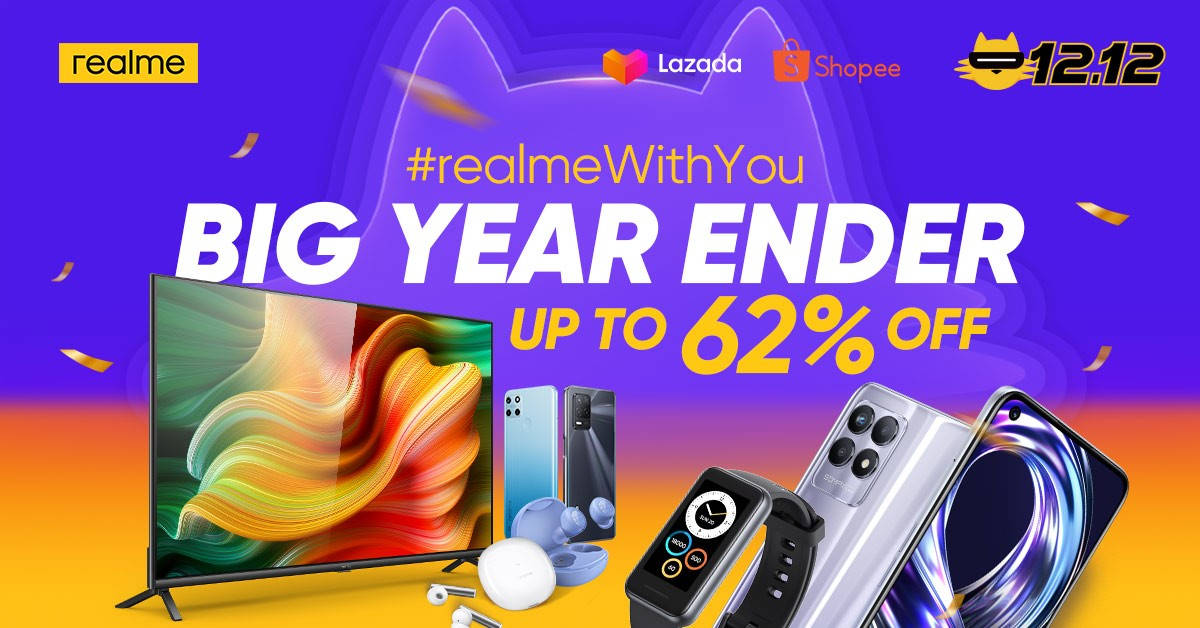 Have #realmeWithYou and Enjoy Up to 62% Off in the Big Year-Ender Sale this 12.12