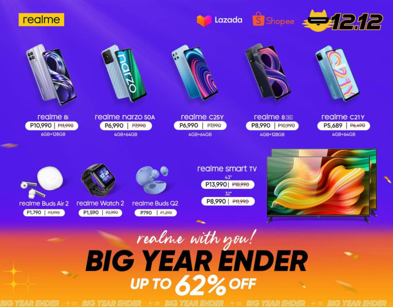 realme Big Year-Ender Sale 12.12 - devices