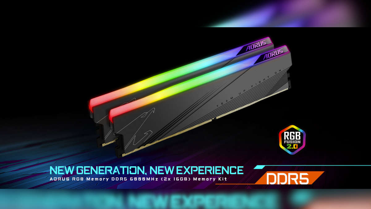 GIGABYTE Introduces AORUS RGB DDR5 6000MHZ 32GB Memory Kit