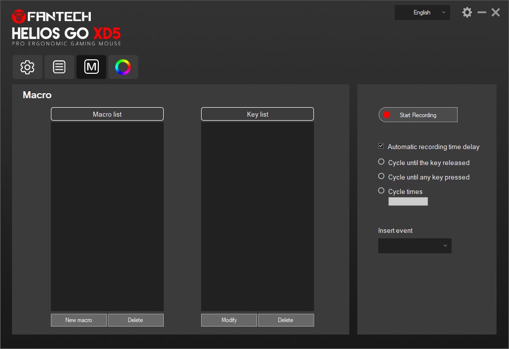 Fantech Helios Go XD5 Mouse Review - Software 3