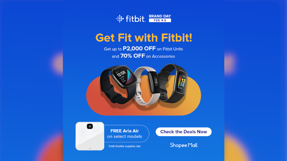 Get Up to 70% Off on Select Fitbit Products on Fitbit Shopee Brand Day