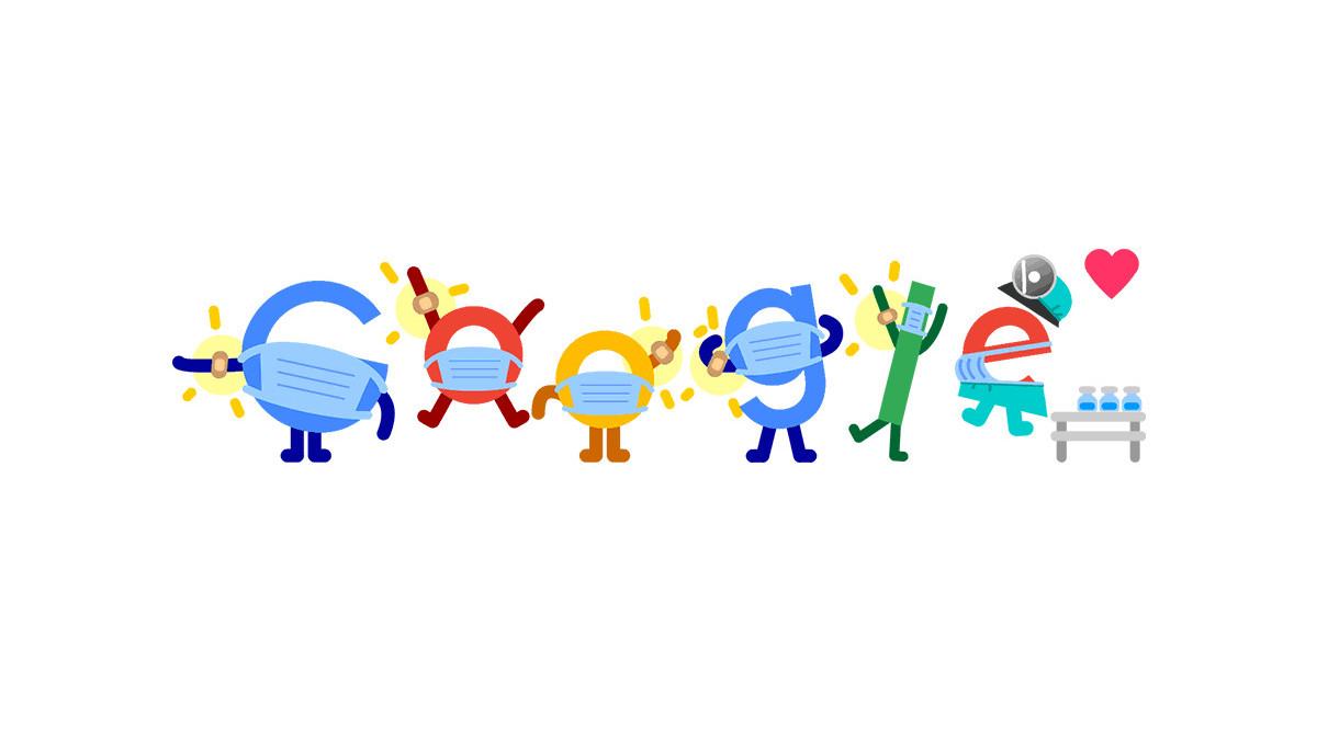 Google Doodle Urges People to Wear Masks and Get Vaccinated